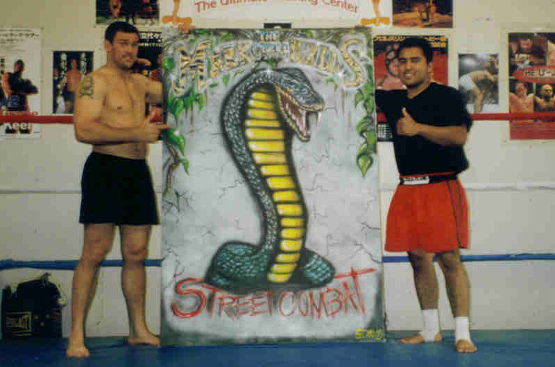 A student fighter painted this huge cobra on canvas and presented it to me